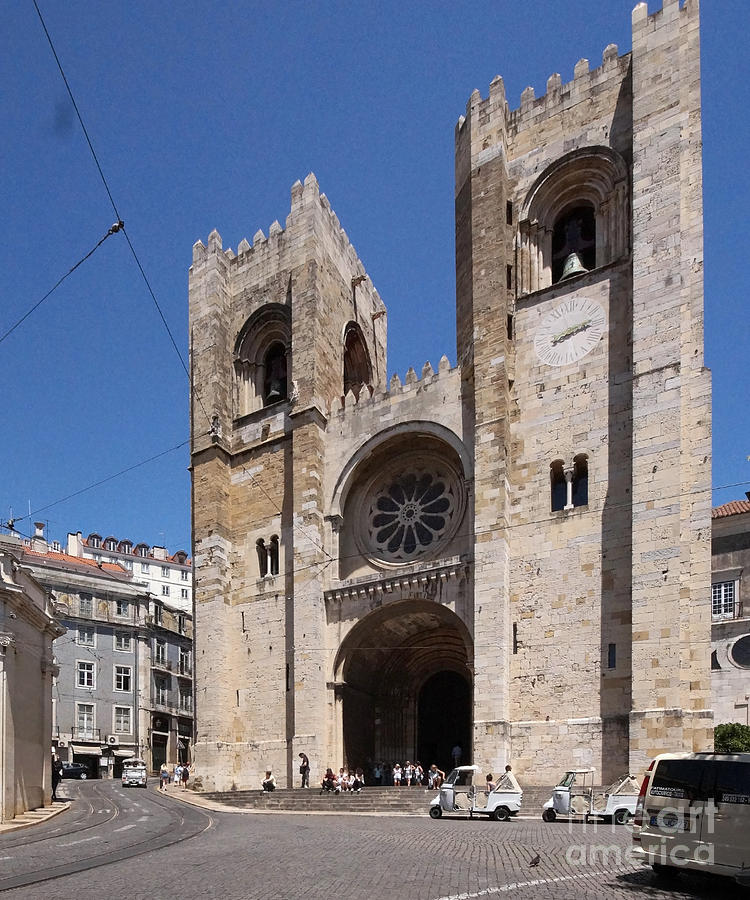 Lisbon cathedral 1 Photograph by Rudi Prott
