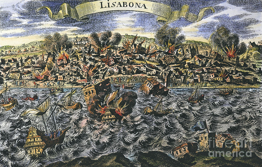 Lisbon Earthquake, 1755 Photograph by Granger