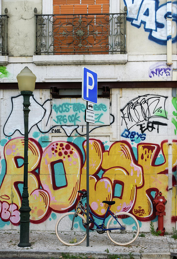 Lisbon Graffiti Photograph by Steven Richman