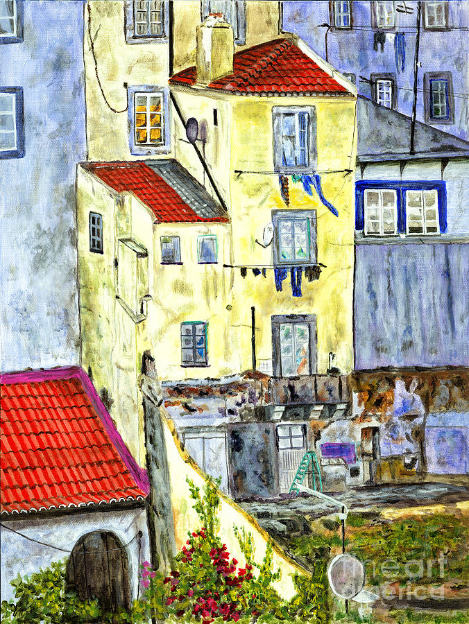 Lisbon Home Painting Painting by Timothy Hacker