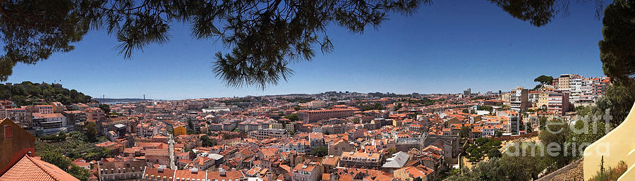 Lisbon panorama 1 Photograph by Rudi Prott