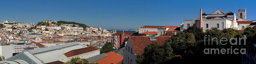 Lisbon panorama 5 Photograph by Rudi Prott