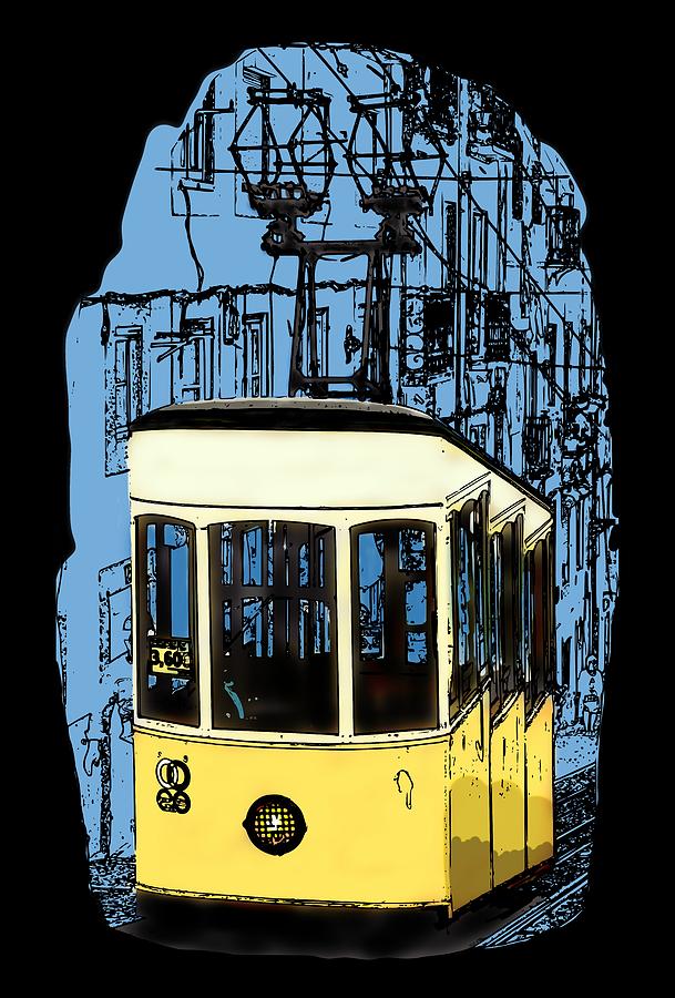 Lisbon Digital Art by Piotr Dulski