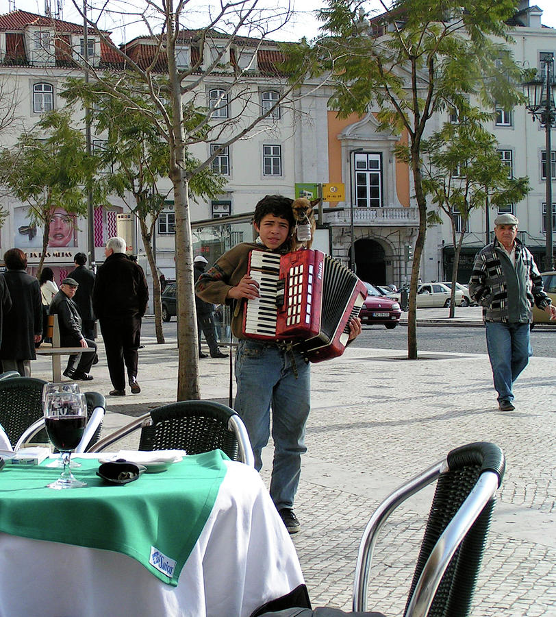 Lisbon Street Musician Photograph by John Farley