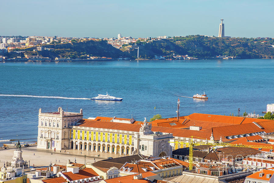 Lisbon Tagus River skyline Photograph by Benny Marty