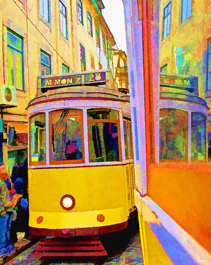 Lisbon Trams Photograph by Dennis Cox