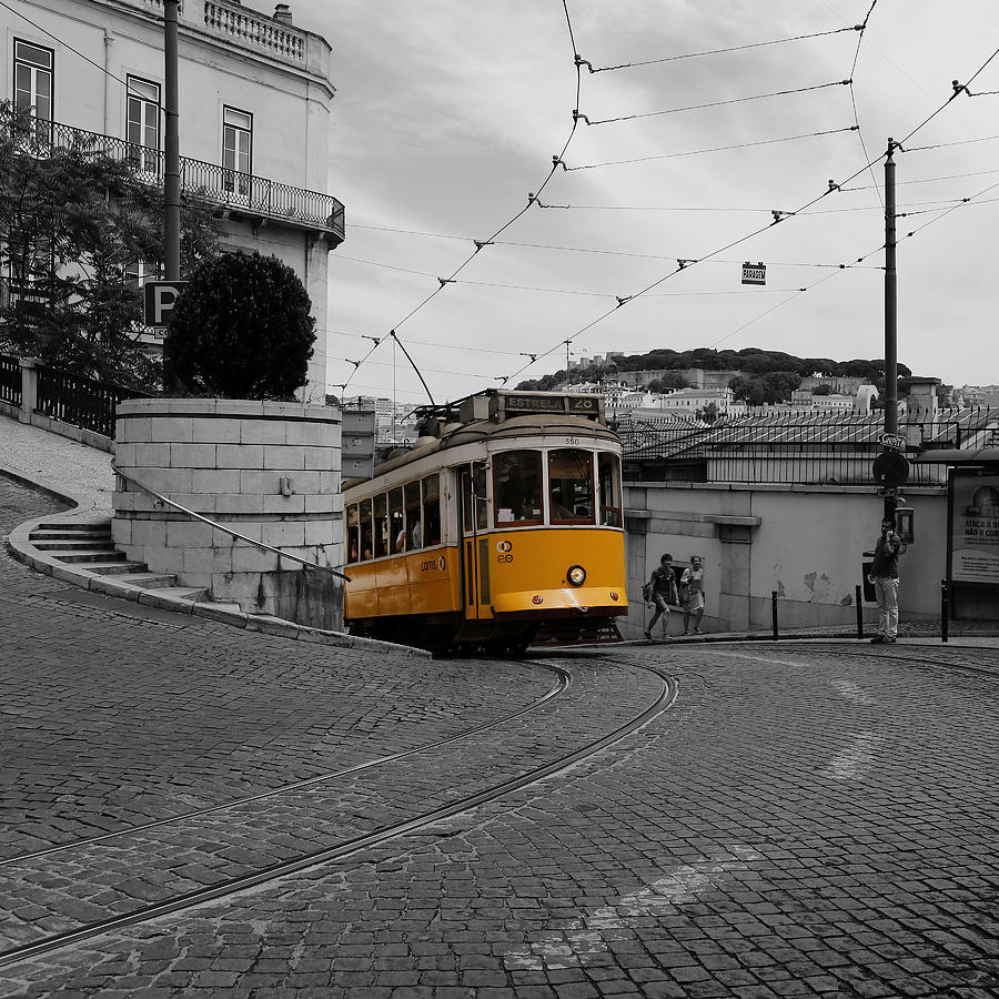 Lisbon Trolley 10c Photograph by Andrew Fare