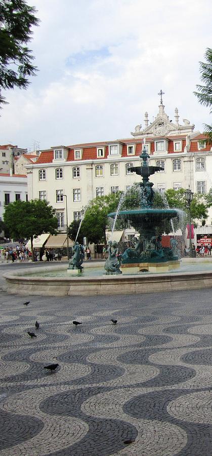 Lisbon Water Fountain Portugal Photograph by John Shiron