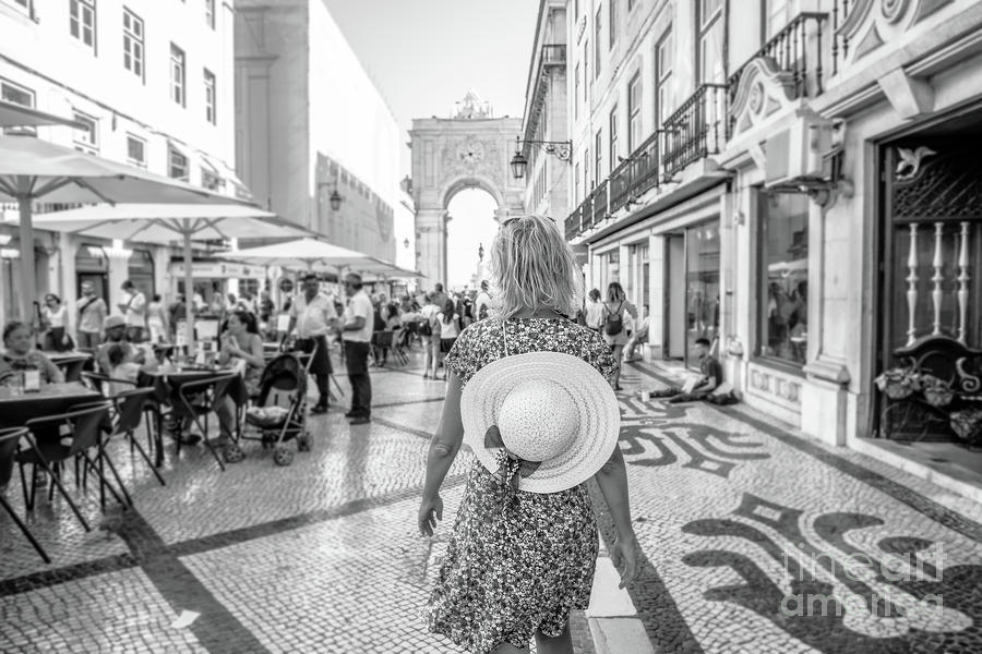 Lisbon woman lifestyle Photograph by Benny Marty