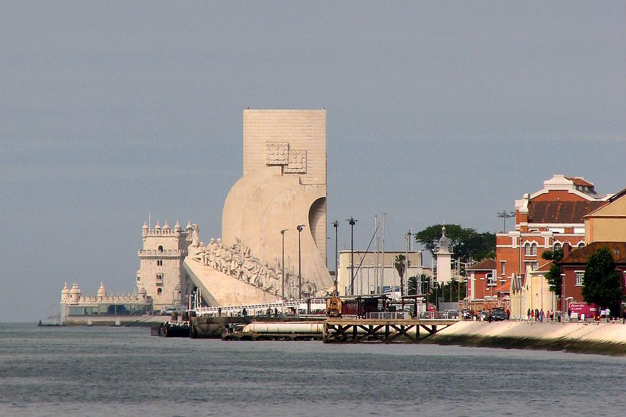 Lisbons Belem Tower and Discoveries Monument Photograph by Carla Parris