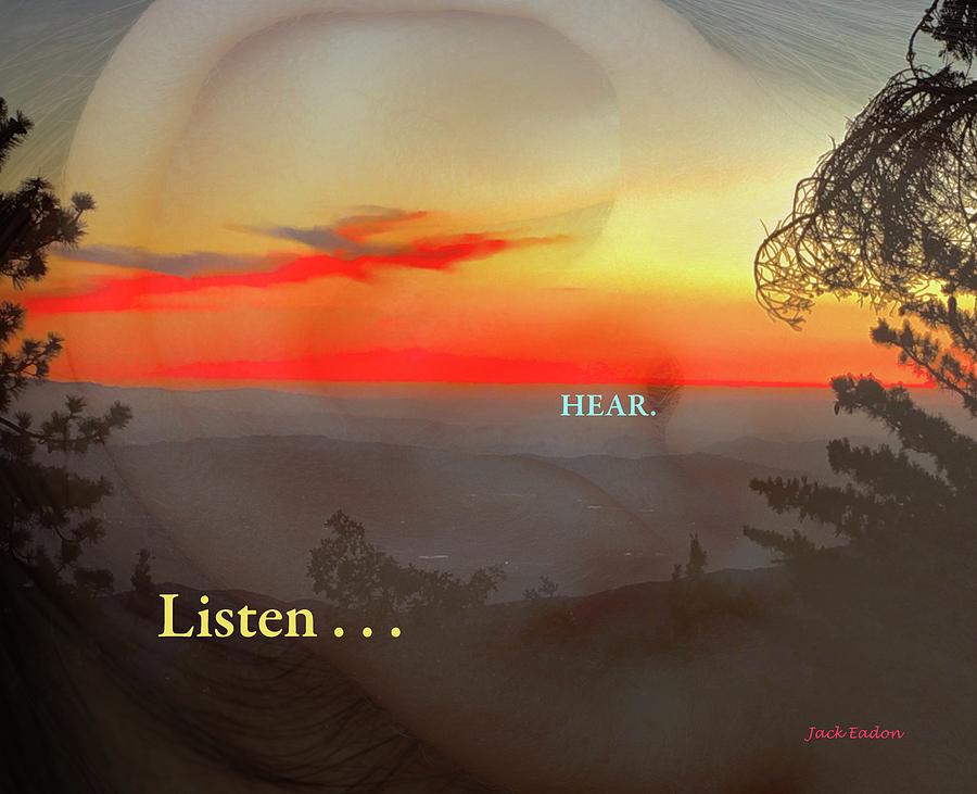 Sunset Photograph - Listen . . . Hear by Jack Eadon Sunset Photograph - Listen . . . Hear by Jack Eadon