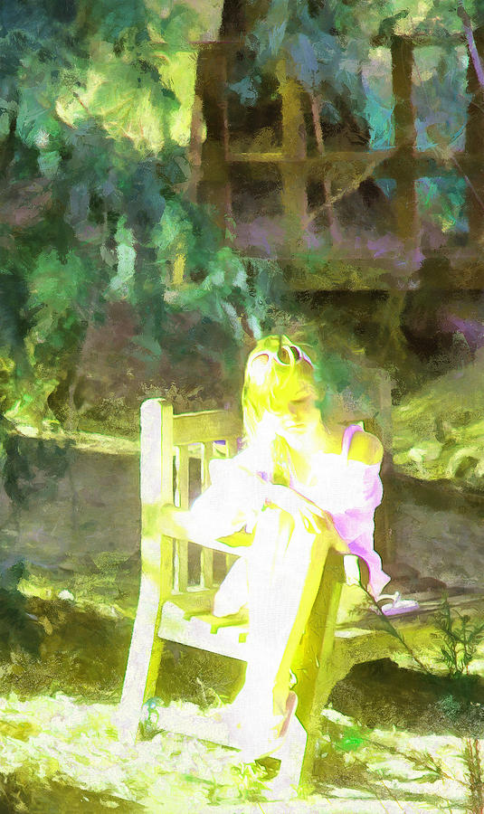 Listening To Herself Painting by Viktor Savchenko