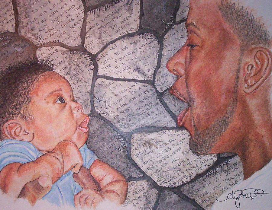 Listentome- Thevoicethatbuildsafoundation Pastel by Angela Mustin