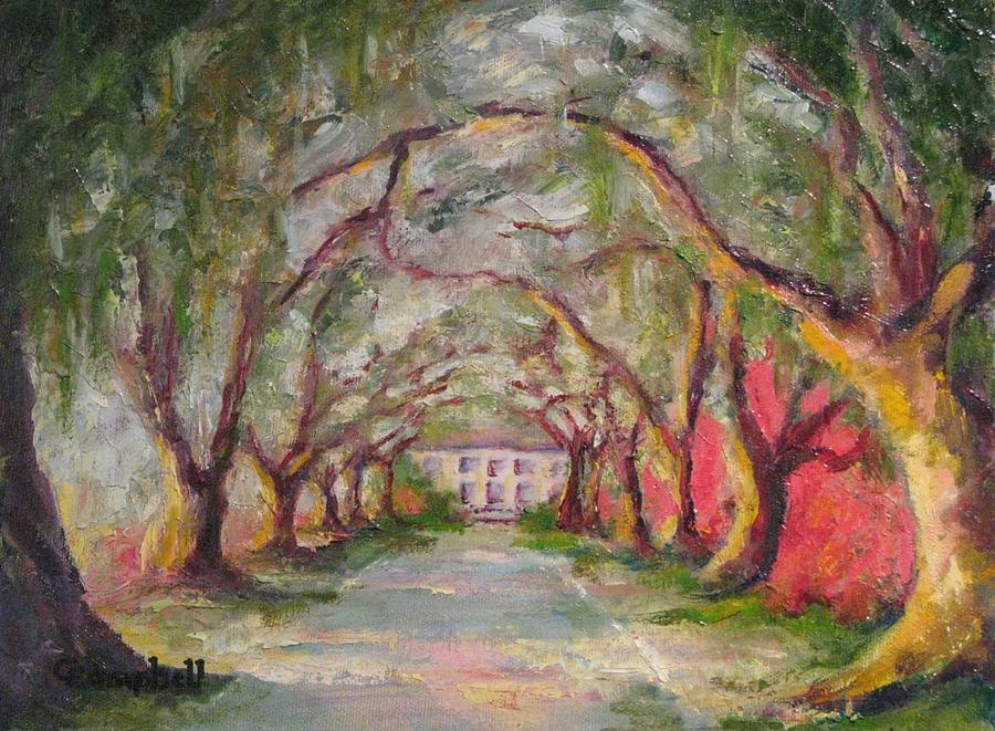 South Carolina Painting - Litchfield Carriage House by Cecelia Campbell South Carolina Painting - Litchfield Carriage House by Cecelia Campbell
