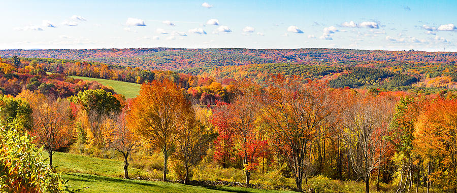 Litchfield Hills in Autumn Photograph by Brian Caldwell