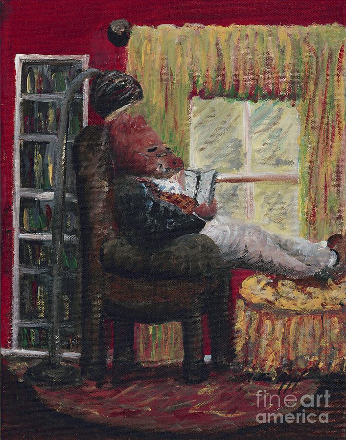 Literary Escape Painting by Nadine Rippelmeyer