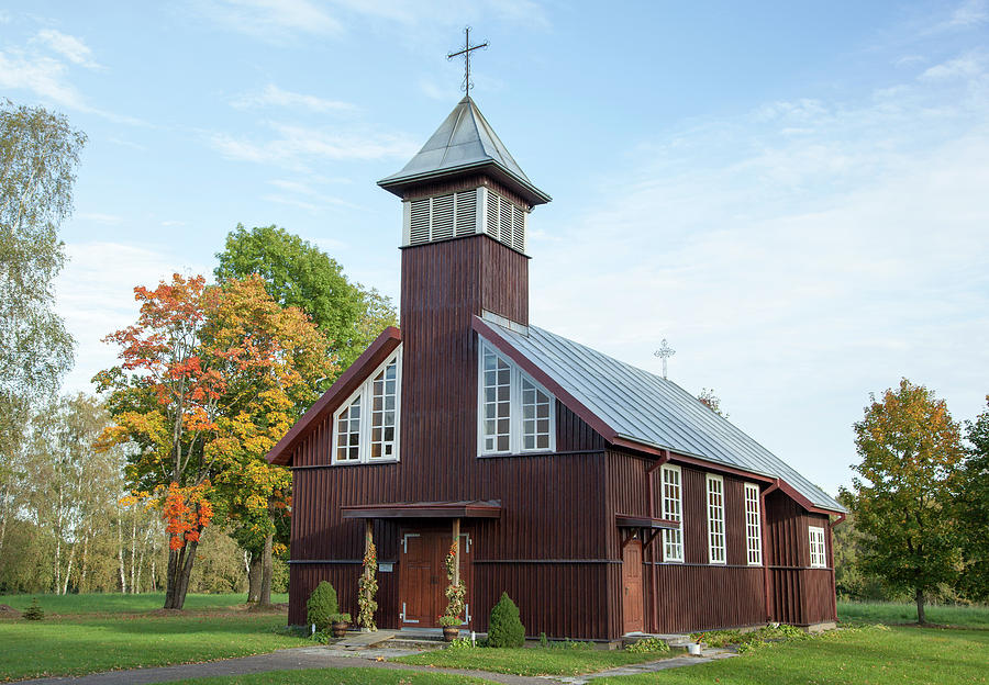 Lithuanian Village Church Photograph by Ramunas Bruzas