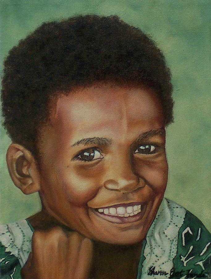 Portrait Painting - Little Alis by Sharon Ebert