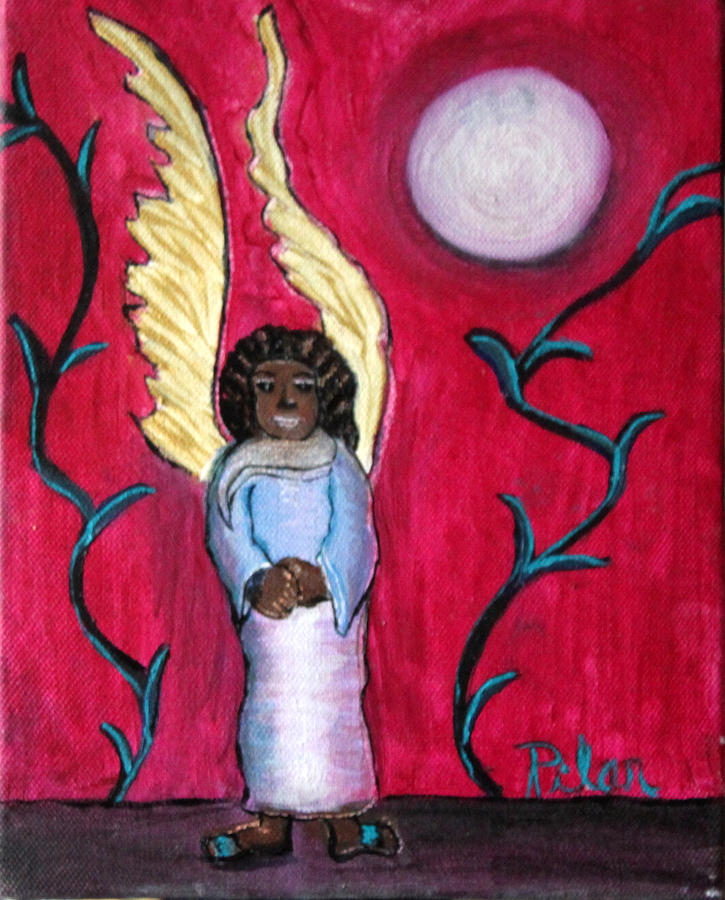 Little Angel Painting by Pilar Martinez-Byrne Little Angel Painting by Pilar Martinez-Byrne