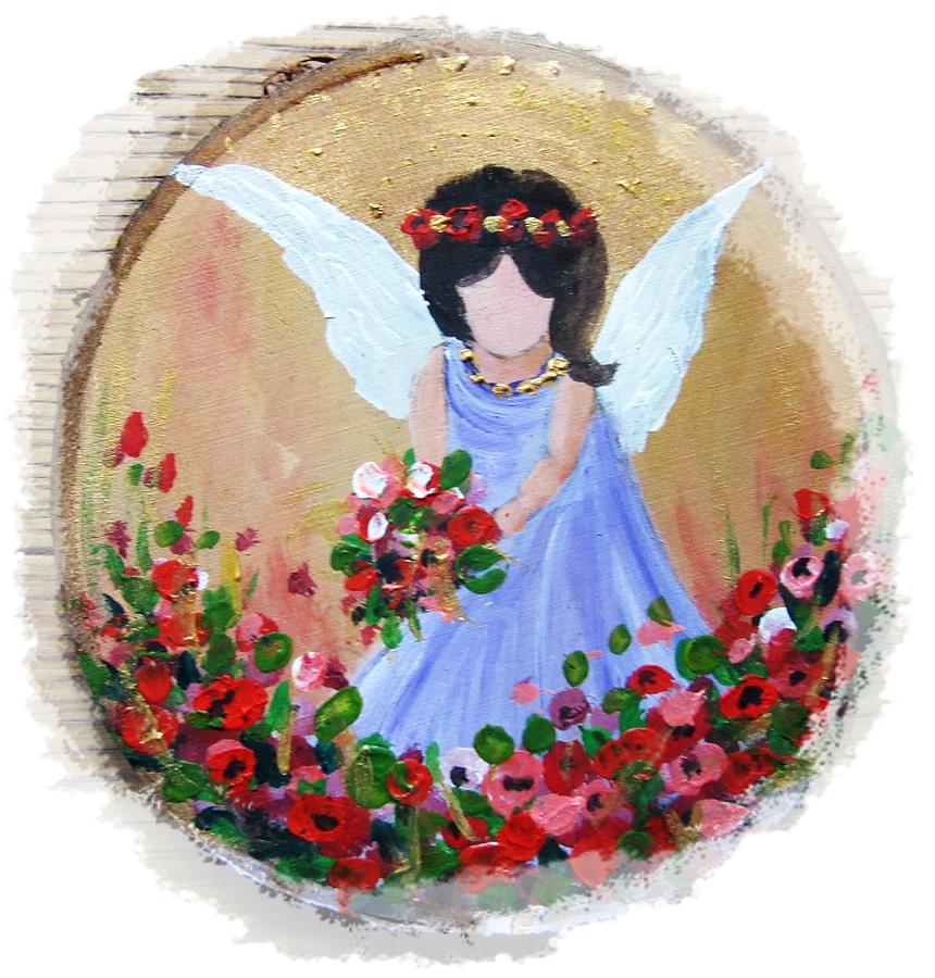 Little Angel Painting by Vesna Martinjak