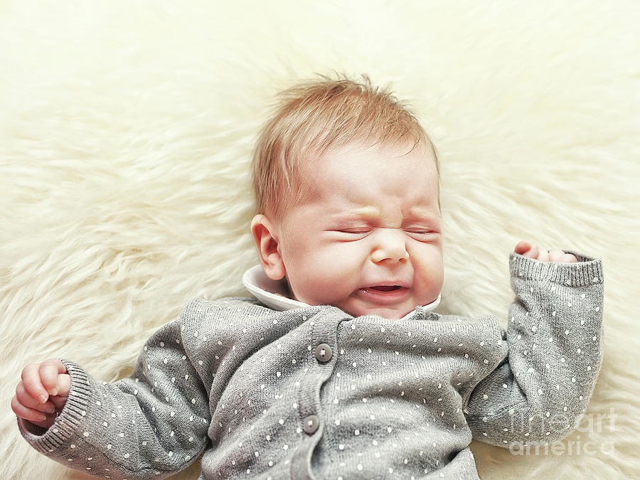 Little Baby Crying Photograph by Gualtiero Boffi