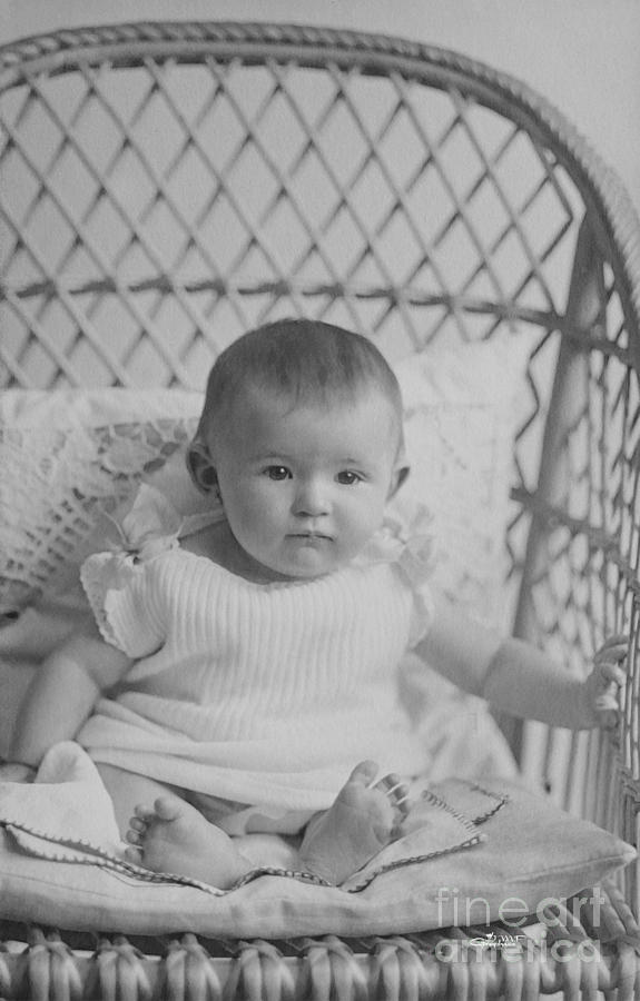 Little Baby on a Big Chair Photograph by Jutta Maria Pusl