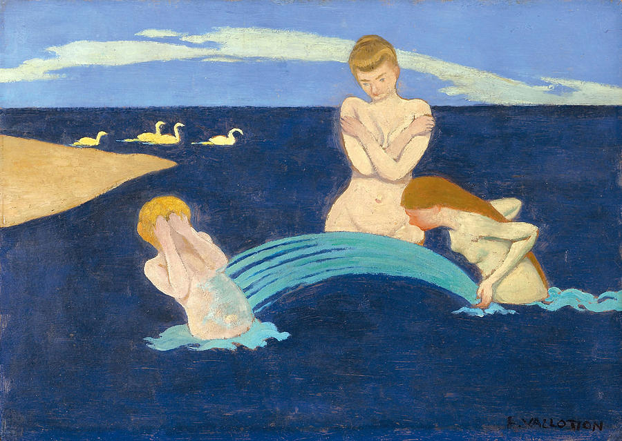 Little Bathers Painting by Felix Vallotton