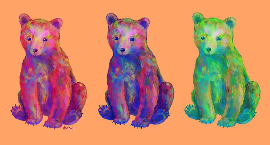Little Bears Painting by Teresa Ascone