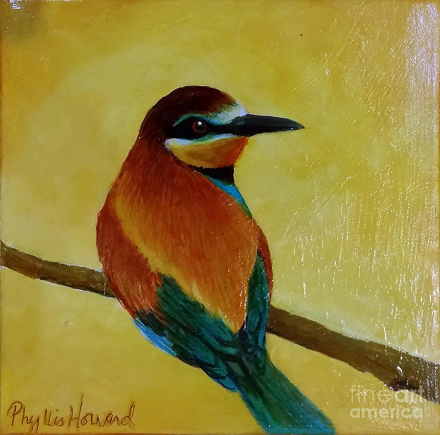 Little Bee Eater Painting by Phyllis Howard