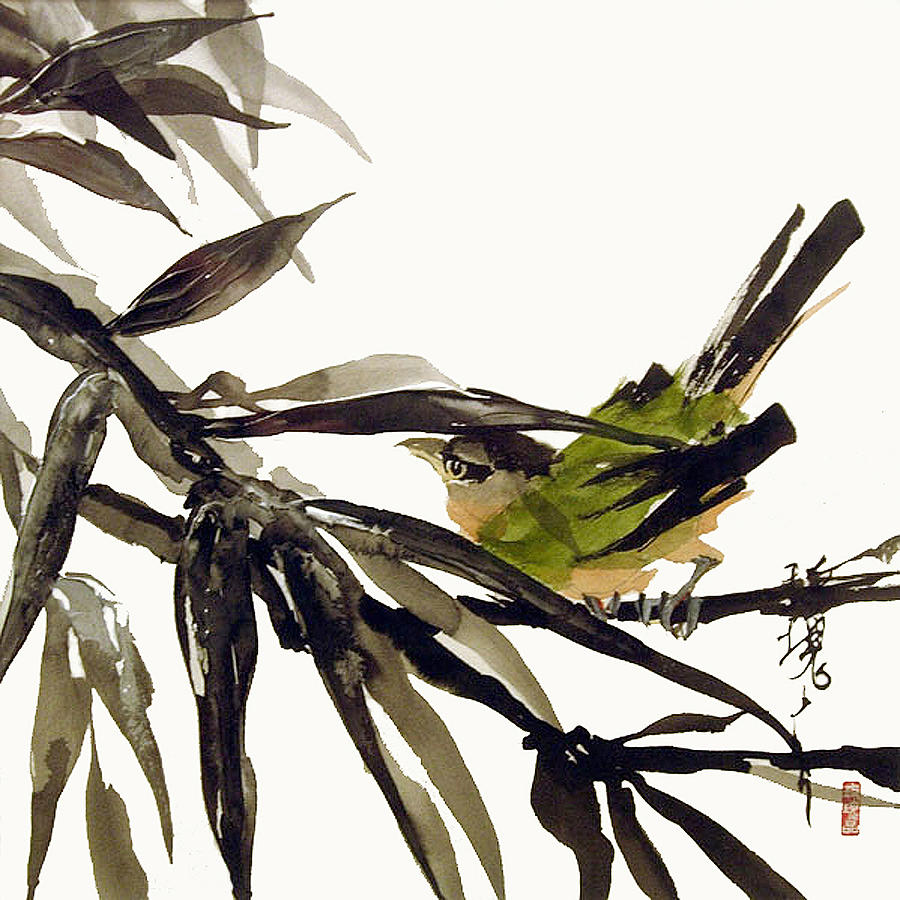 Little Bird IV Painting by Chris Paschke
