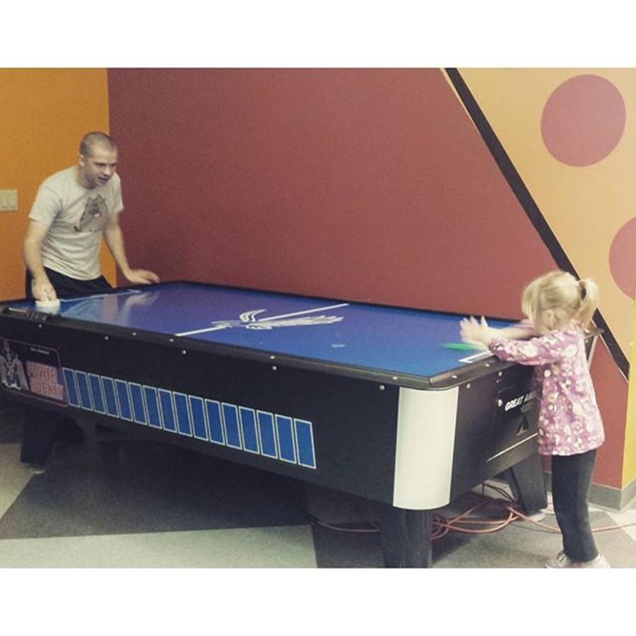 Play Photograph - Little Bit Of Air Hockey And Pizza To by Chelsea Johnson