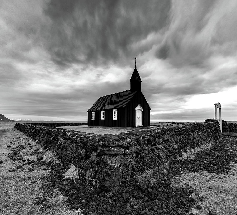 Little Black Church 2 Photograph by Larry Marshall