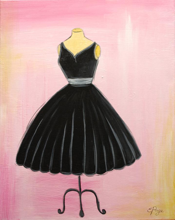 Little Black Dress Painting by Emily Page