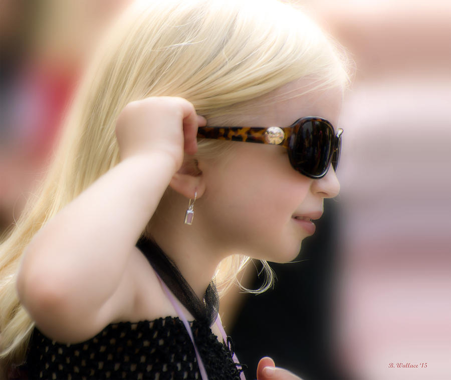 Little Blonde Glamour Girl Photograph by Brian Wallace