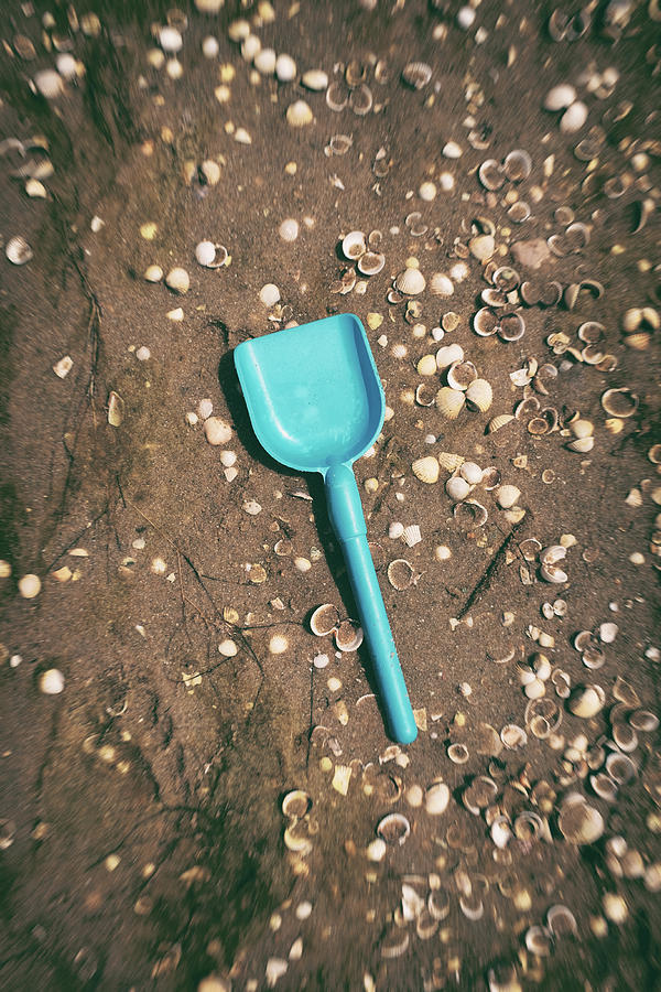 Little Blue Plastic Shovel Photograph by Carlos Caetano
