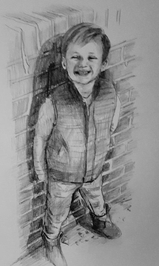 Little boy Drawing by Hae Kim