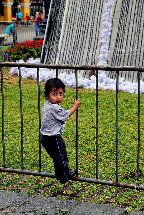 Little Boy in Peru Photograph by Kathryn McBride