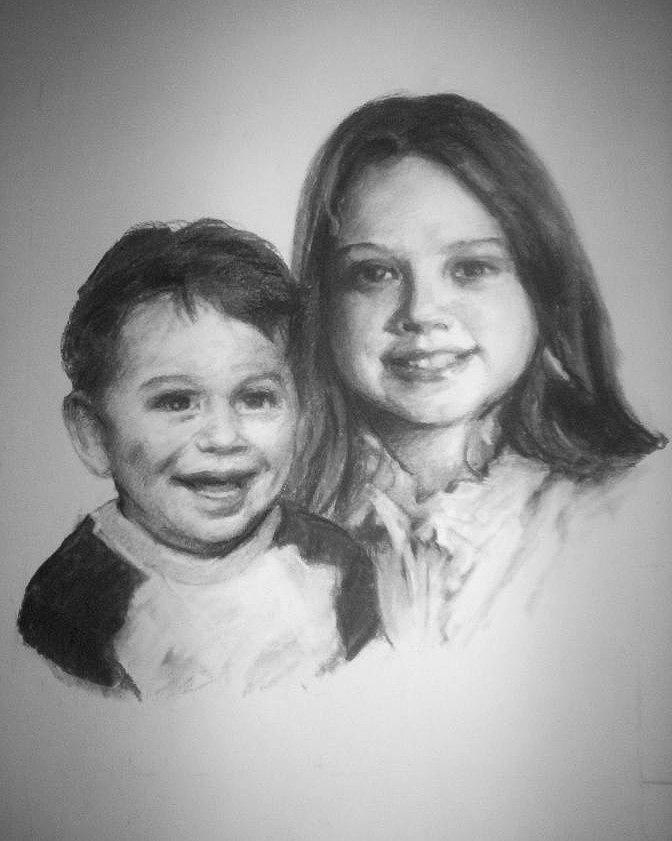 Little Brother Drawing by Dennis Earley - Fine Art America