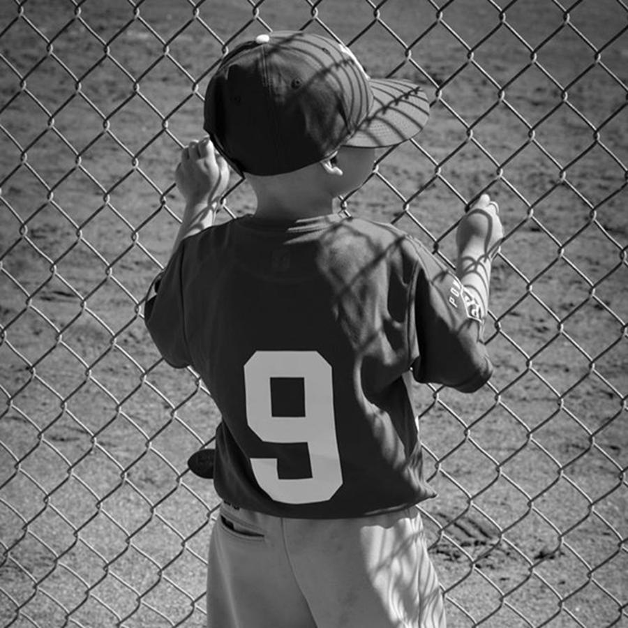 Black And White Photograph - Little Brother #1 by Leah McPhail