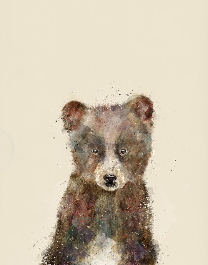 Bear Painting - Little Brown Bear by Bri Buckley