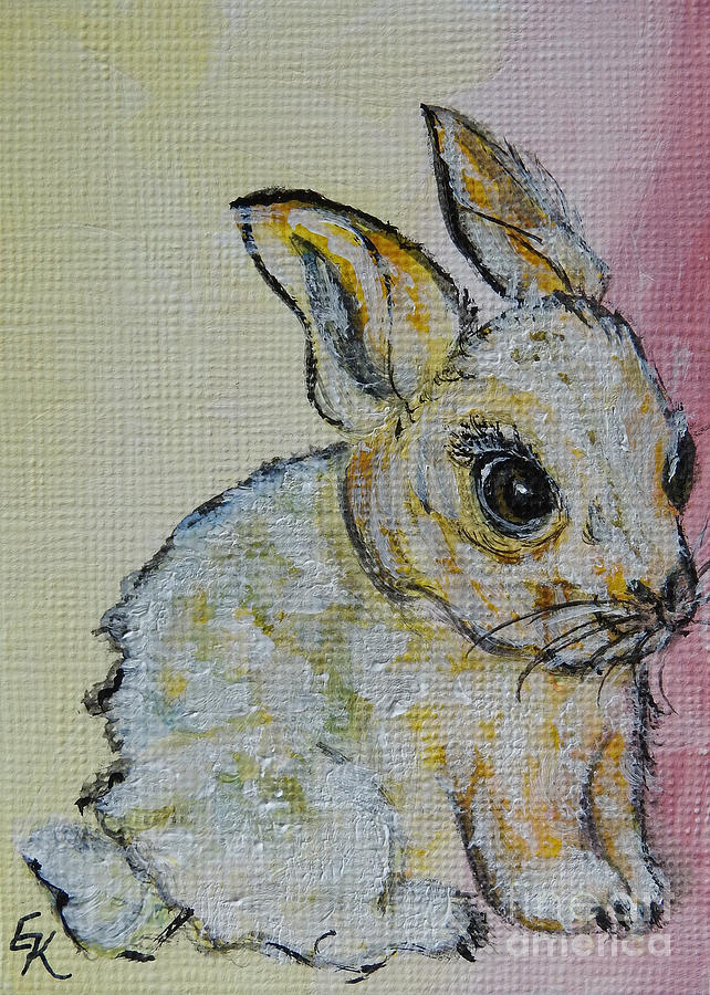 Little Bunny  Painting by Ella Kaye Dickey
