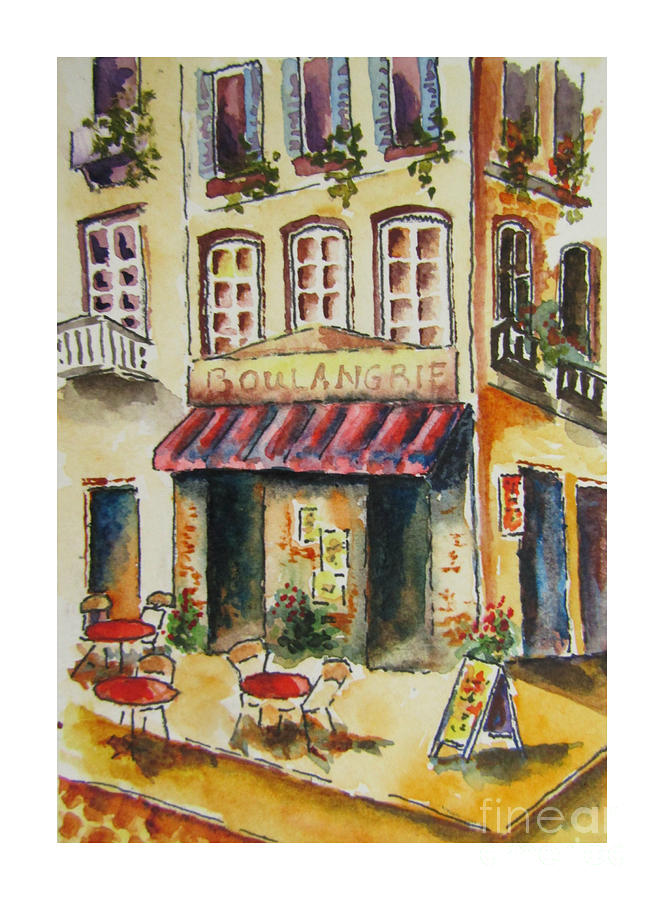 Little Cafe Painting by Janet Cruickshank