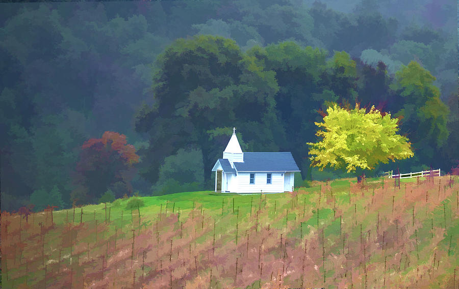 Little Chapel in the Vineyard Photograph by Floyd Hopper
