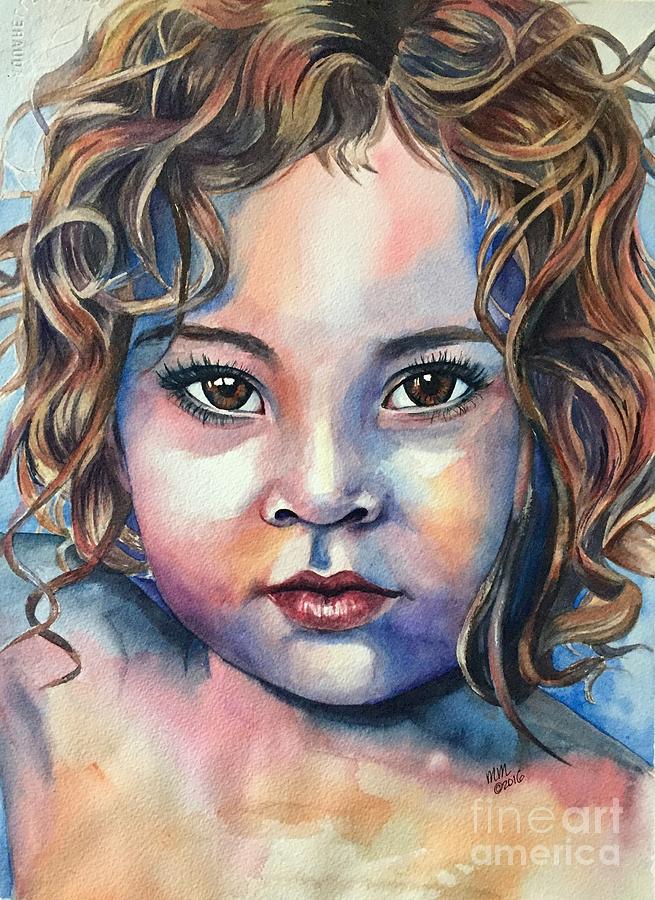 Little Cherub Painting by Michal Madison