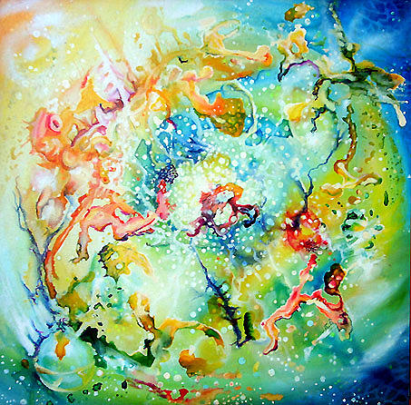 Fantasy Painting - Little Cosmos by Leonard Aitken
