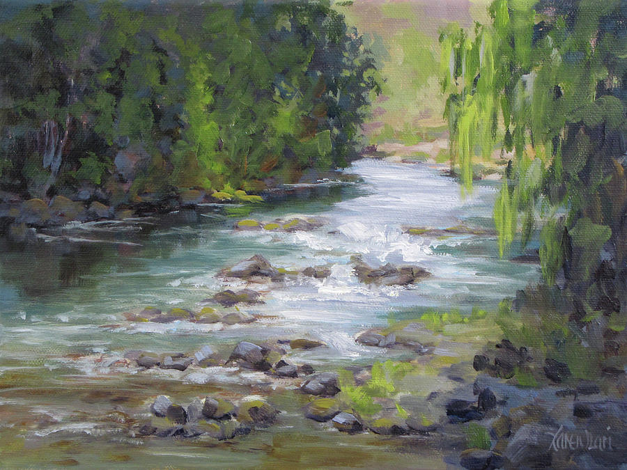 Little Creek Painting by Karen Ilari