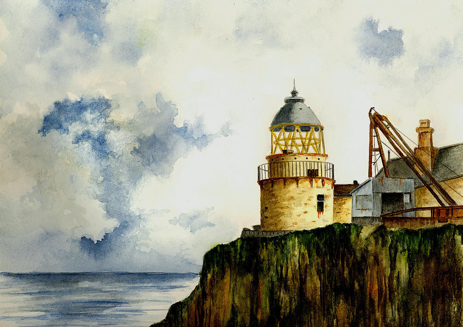 Little Cumbrae Lighthouse Painting by Michael Vigliotti