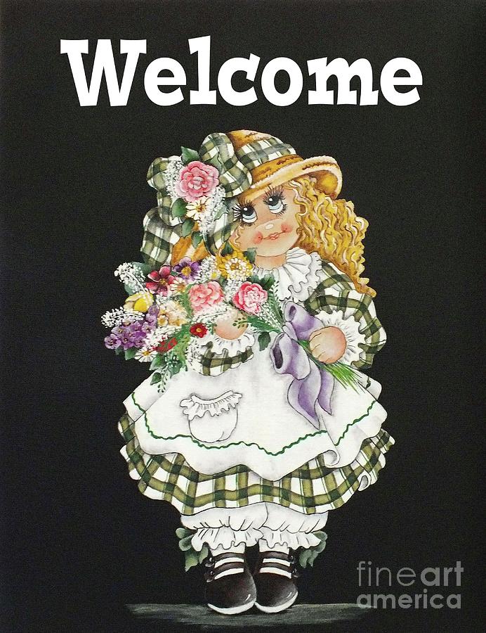 Little Darling Welcome Sign Photograph by Cindy Treger