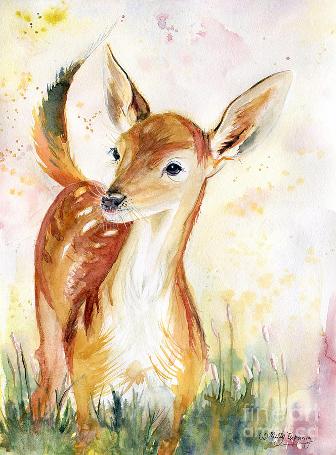Little Deer Painting by Melly Terpening