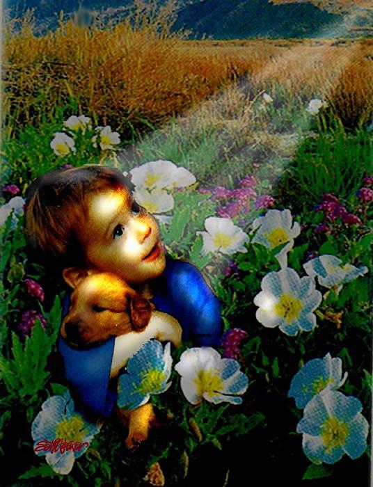 Little Dog Lost Digital Art by Seth Weaver Little Dog Lost Digital Art by Seth Weaver
